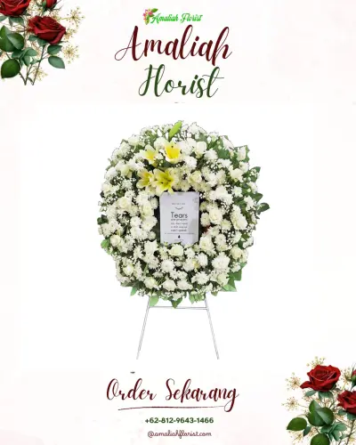 Krans Bunga Duka Cita di Jati Asih